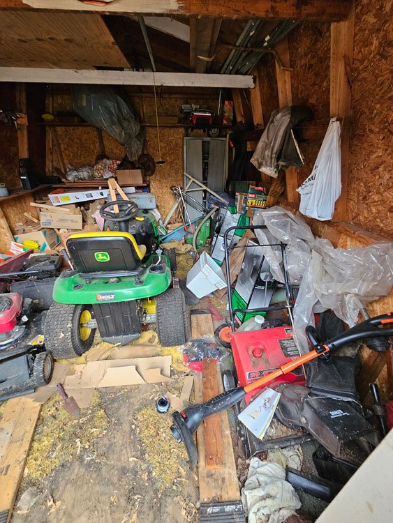 Junk Task Force 1 Trailer in driveway